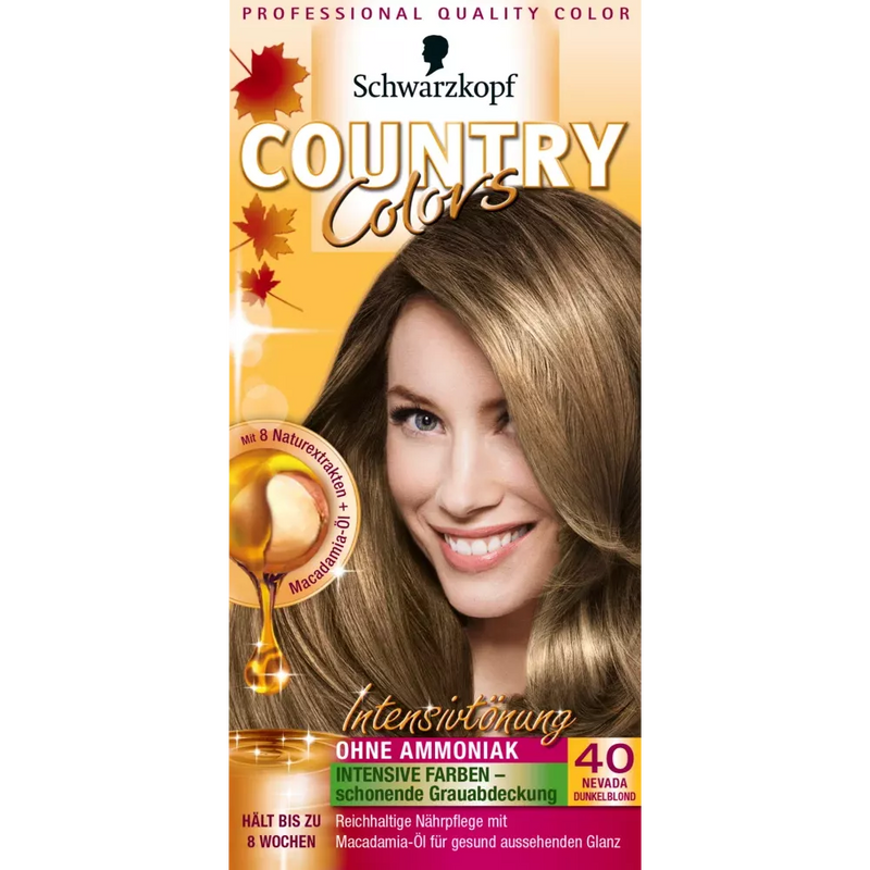 Schwarzkopf Country Colors Intensieve Tint 40 Nevada Donker Blond, 1 st.