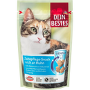 Dein Bestes Cat Snacks Nibble Snack, Pochettes à grignoter dentaires, 60 g