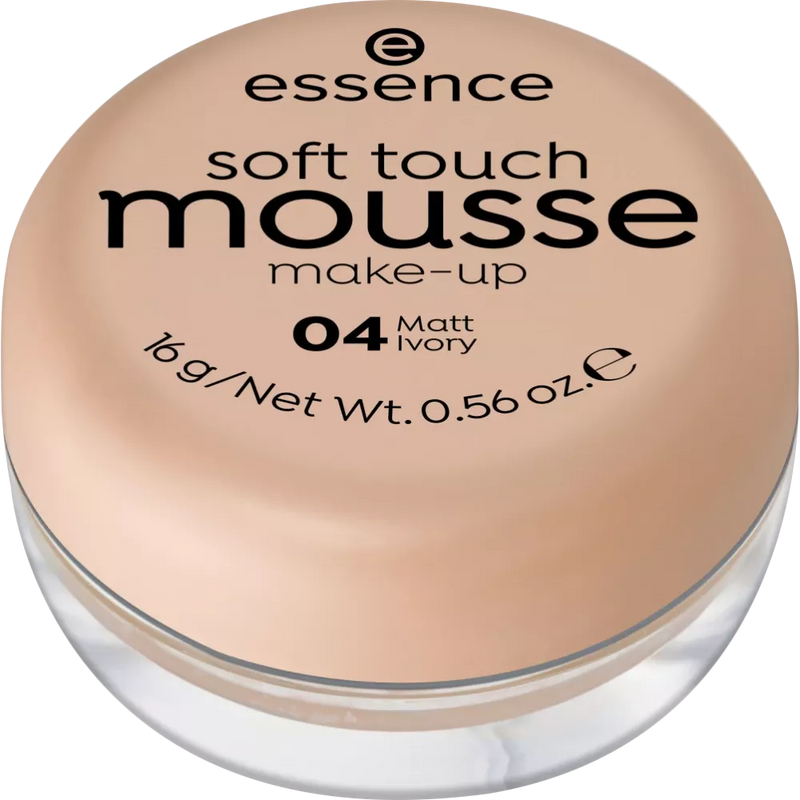 essence cosmetics Make-up soft touch mousse mat ivoor 04, 16 g