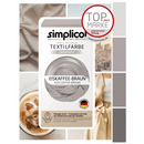 Simplicol Peinture textile intense marron café glacé, 1 pièce