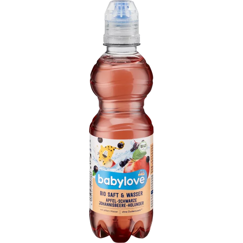 babylove Sap & Water Appel-Zwarte bes-Elderbes, 330 ml