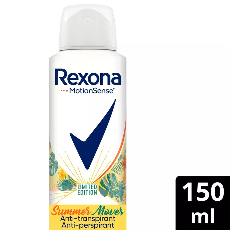 Rexona Summer Moves Antiperspirant Deodorant Spray, 150 ml