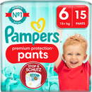 Pampers Baby Pants Premium Protection Taille 6 Extra Large (15+ kg), 15 pièces.