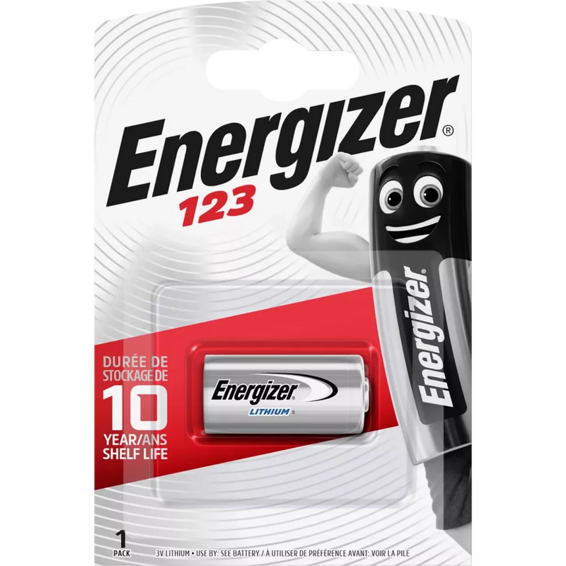 Energizer Foto batterij CR123 3 Volt Lithium, 1 stuk