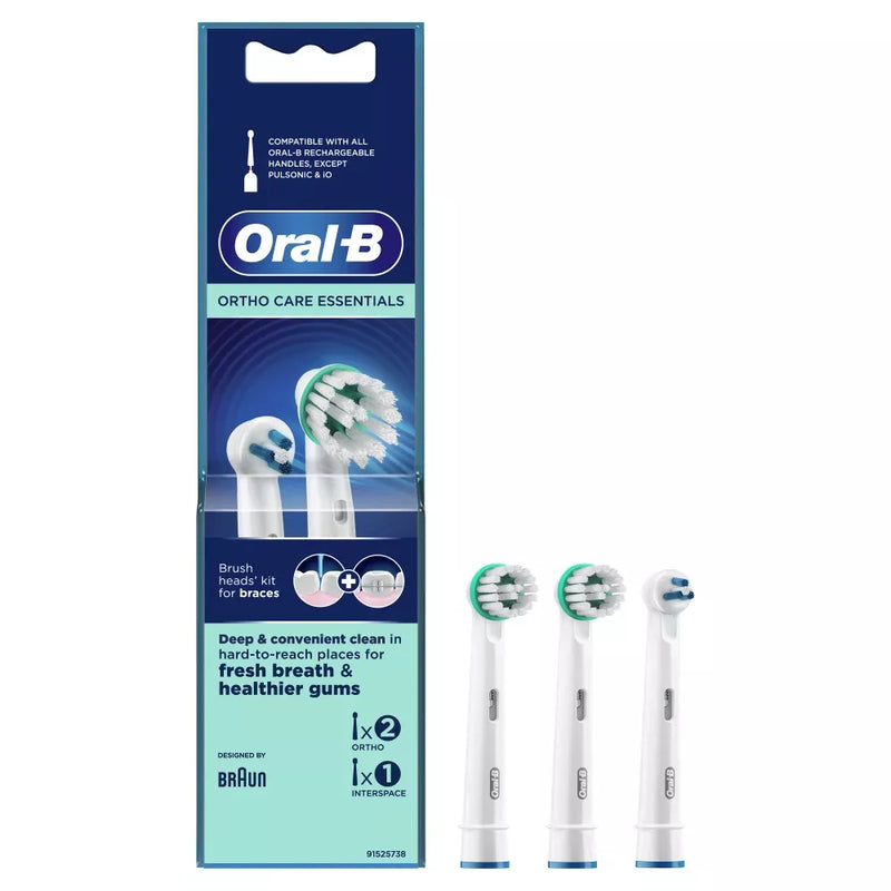 Oral-B Opzetborstels Ortho Care Essentials, 3 stuks