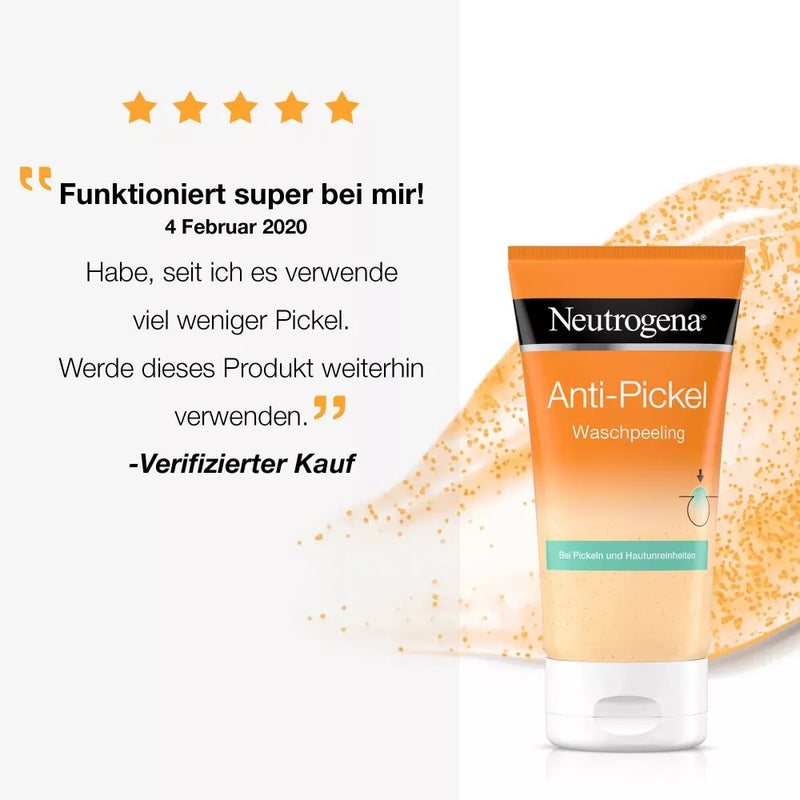 Neutrogena Anti-Pimple Daily Wash Peeling Onzuivere Huid, 150 ml