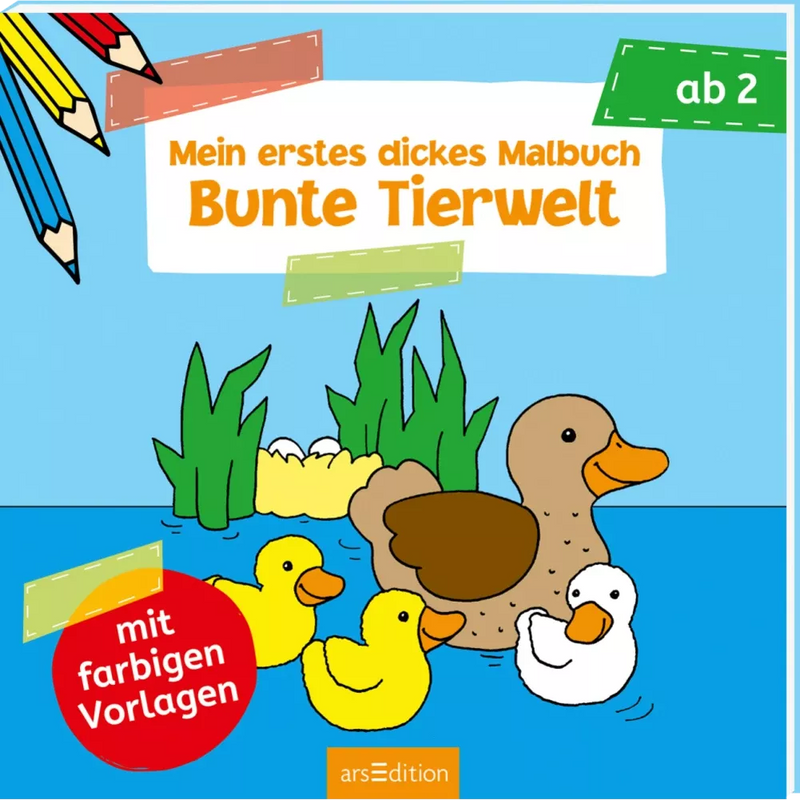 Ars Edition Bunte Tierwelt Malbuch, 1 Stuk