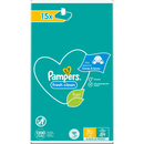 Lingettes humides Pampers Fresh Clean (15 x 80 lingettes), pack économique, 1 200 lingettes