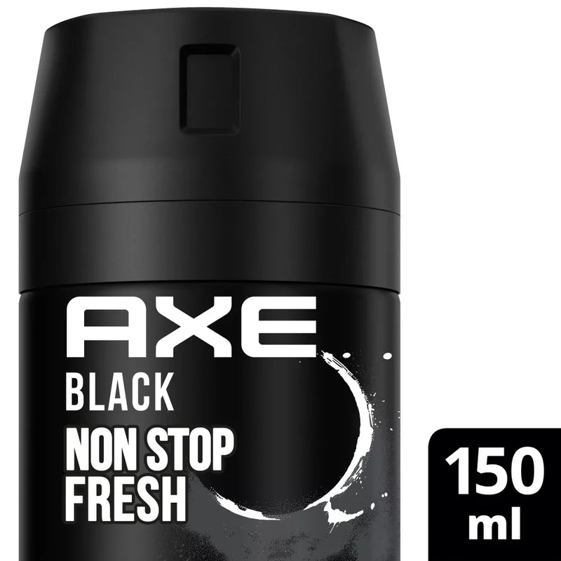 AXE Deodorant Spray Zwart zonder Aluminium, 150 ml