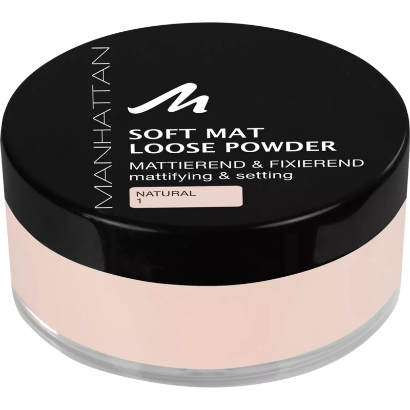 MANHATTAN Cosmetics Gezichtspoeder Soft Mat Loose Powder Naturel 1, 20 g