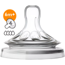 Philips AVENT Speen Natural 2.0, silicone snelle voeding, vanaf 6 maanden, 2 stuks.