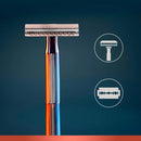 King C. Gillette Rechte scheermesjes, dubbele rand, 5 stuks