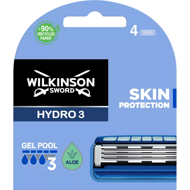 Wilkinson Scheermesjes, Hydro 3, 4 stuks