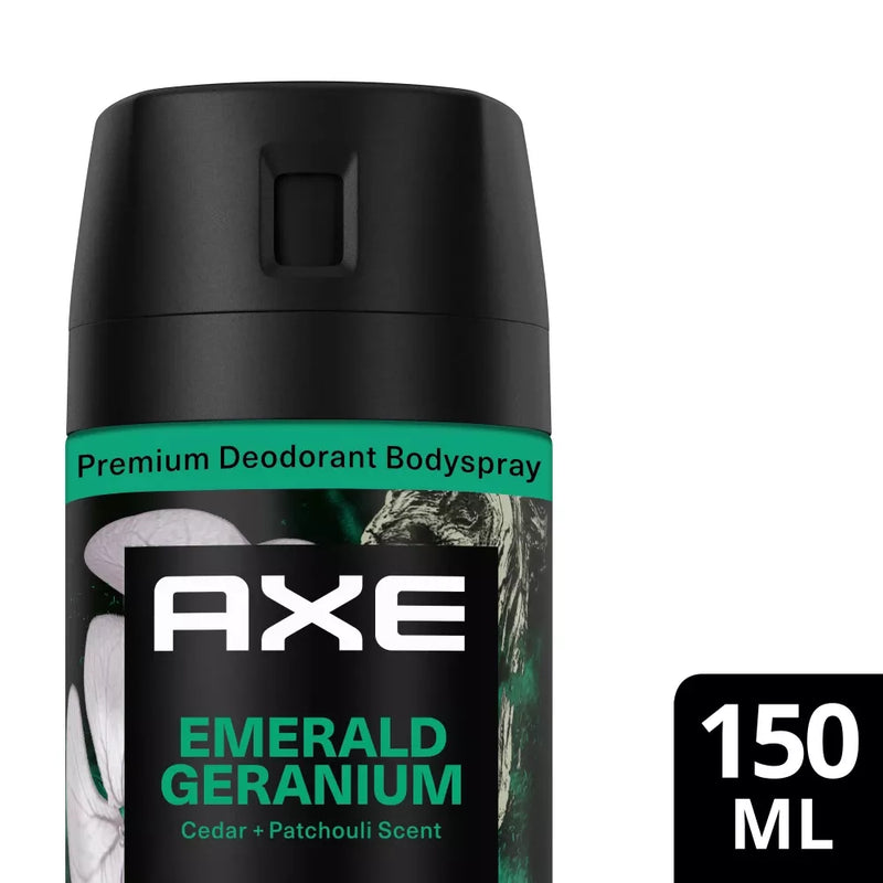 AXE Deodorant Spray Emerald Geranium, 150 ml