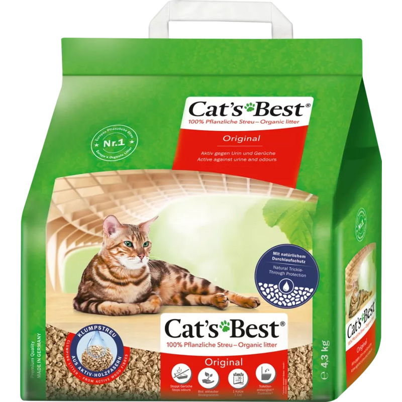 Cat's Best Kattenbakvulling Original 4,3kg, 10 l