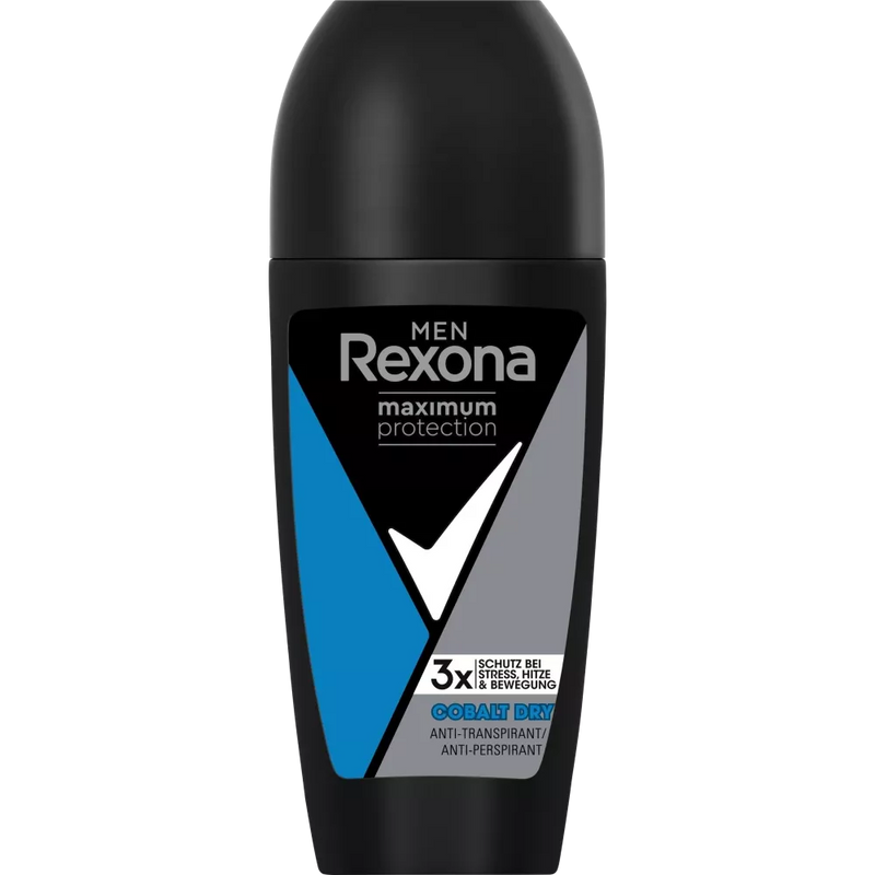 Rexona Antitranspirant Deo Roll-on Maximale Bescherming Kobalt Droog, 50 ml