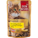 Dein Bestes Natvoer voor katten, Exquisite, met gevogelte en ei in saus, 85 g