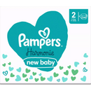 Couches Pampers Harmonie taille 2 Mini (4-8 kg), boîte mensuelle, 240 pièces.
