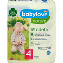 babylove Couches nature taille 4, Maxi, 8-14 kg, 34 pièces