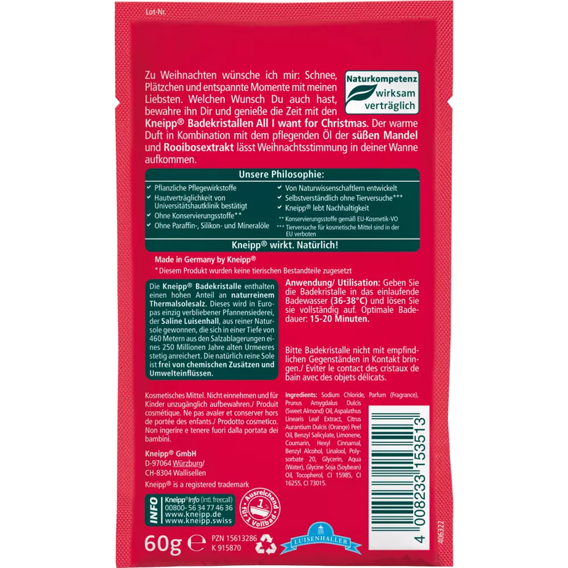 Kneipp Badzout All I want for Christmas is, 60 g
