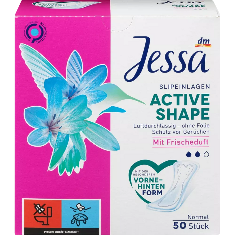 Jessa Inlegkruisje Active Shape frisse geur, 50 stuks
