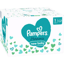 Couches Pampers Harmonie taille 1 Nouveau-né (2-5 kg), boîte mensuelle, 180 pièces.