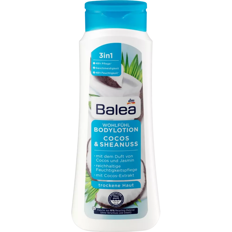 Balea Body Lotion Well-being Kokosnoot & Sheanoot, 400 ml