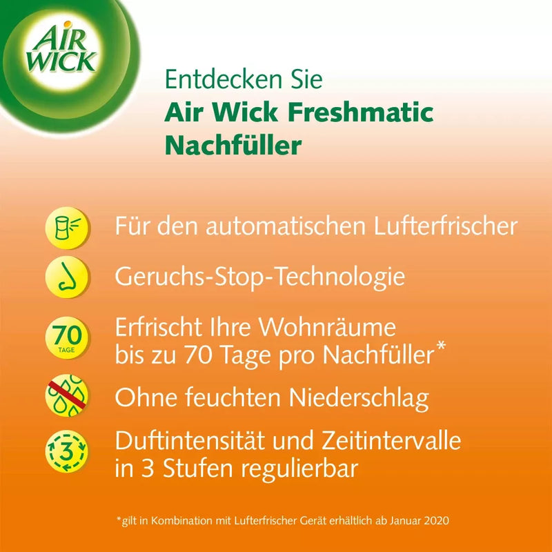 AirWick Luchtverfrisser Freshmatic Navulling Mandarijn & Limoen, 250 ml