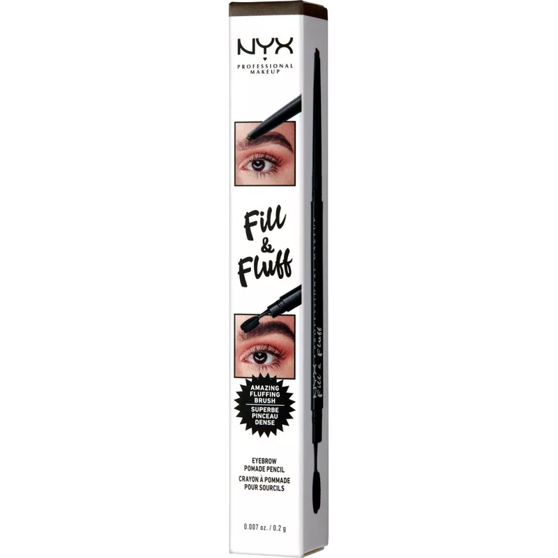 NYX PROFESSIONAL MAKEUP Wenkbrauwpotlood Fill & Fluff Wenkbrauw Pomade 07 Espresso, 0,2 g