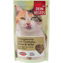 Dein Bestes Kattensnack, knapperige mix met kalkoen, eend & wild, 65 g