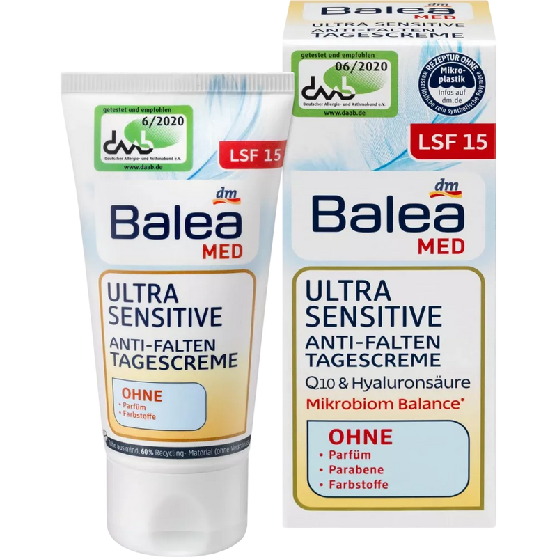 Balea MED Anti-Rimpel Dagcrème Ultra Gevoelig, 50 ml