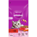 Croquettes Whiskas au bœuf pour chats adultes de 1 an et plus, 3,8 kg