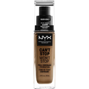 NYX PROFESSIONAL MAKEUP Fond de teint Can't Stop Won't Stop Miel Chaud 24 heures 15,9, 30 ml