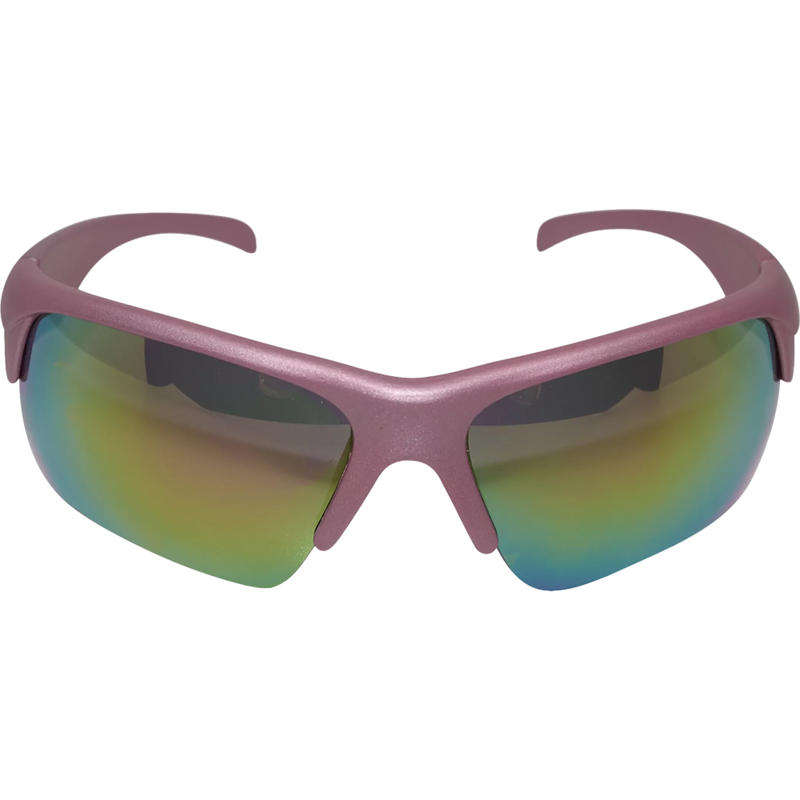 Lunettes de sport SUNDANCE rose métallisé avec verres miroir, 1 pièce