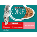 PURINA ONE Nourriture humide pour chats Sterilcat au saumon et aux carottes, multipack (8 x 85 g), 680 g