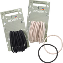 ebelin Haarelastiekjes - stof gemaakt van biologisch katoen, 12 stuks.