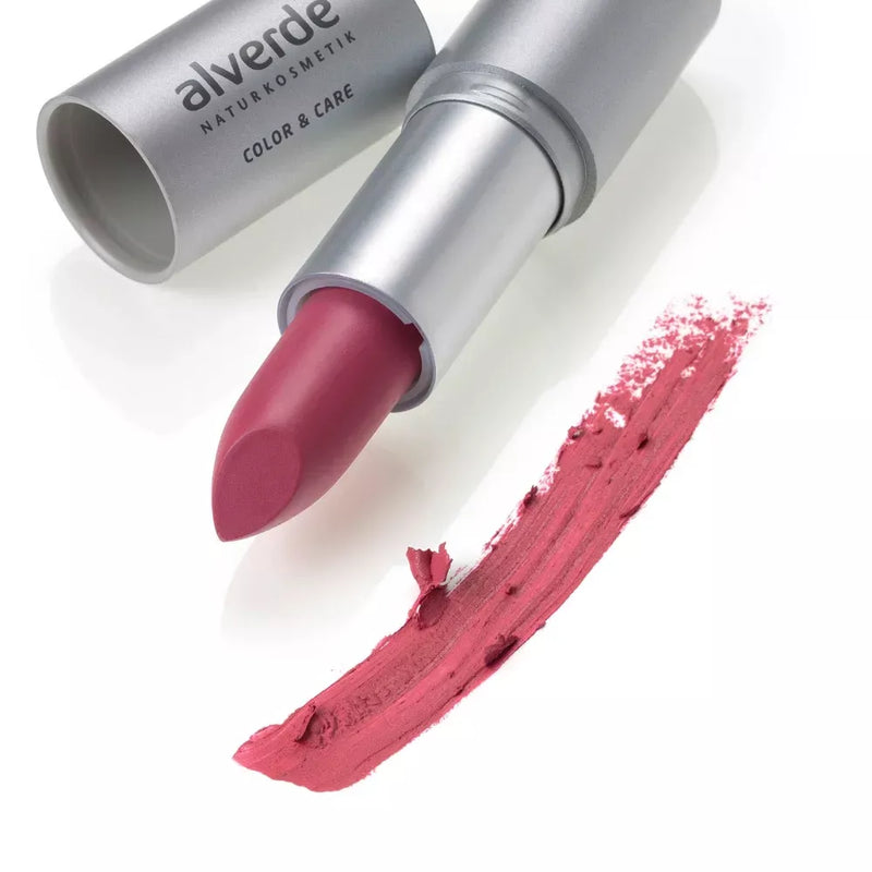 alverde NATURKOSMETIK Lipstick Color & Care Pretty Pink 44, 4.6 g