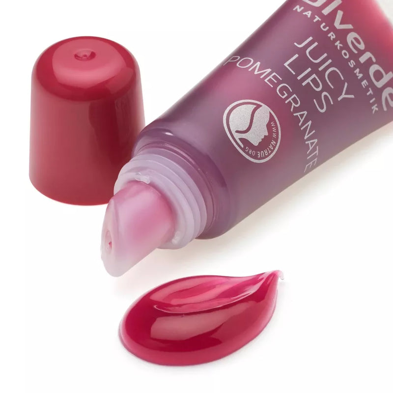 alverde NATURKOSMETIK Juicy Lips Granaatappel lipgloss, 8 ml