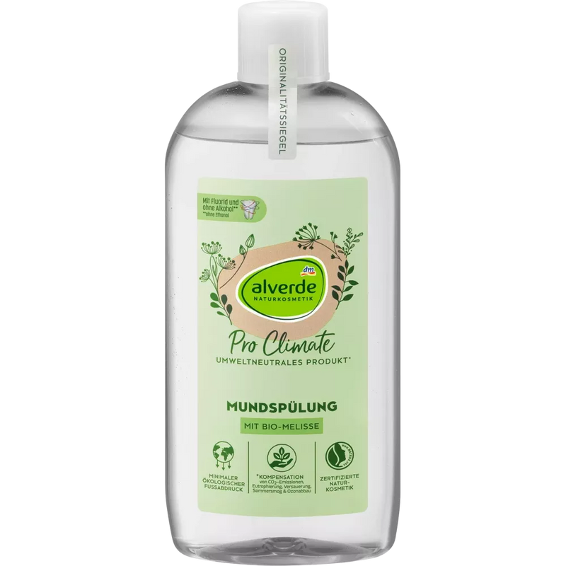 alverde NATURKOSMETIK Pro Climate Mondwater met Biologische Citroenmelisse, 500 ml