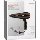 BaByliss Cordkeeper 2000W Fohn D373E - 1,95m intrekbaar snoer - 15mm grote diffuser