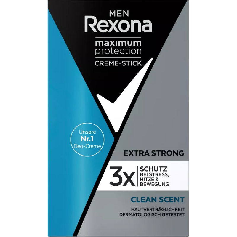 Rexona men Deo-crème Men Maximum Protection Clean Scent, 45 ml