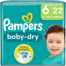 Couches Pampers Baby Dry Gr.6 Extra Large (13-18 kg), 22 pièces.