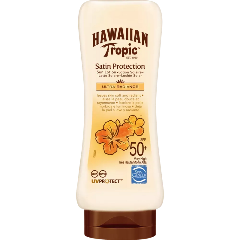 Hawaiian Tropic Satin Protection Ultra Radiance Zonnemelk SPF 50+, 180 ml