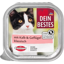 Dein Bestes Natvoer voor katten met kalfsvlees en gevogelte, 100 g