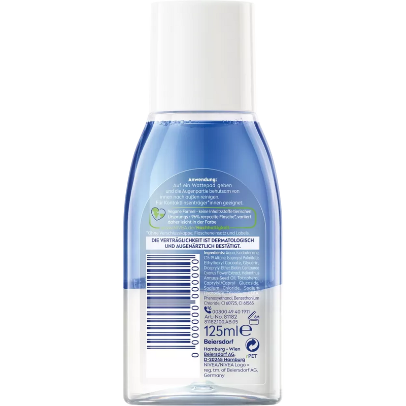 NIVEA Oogmake-up remover dubbel effect, 125 ml