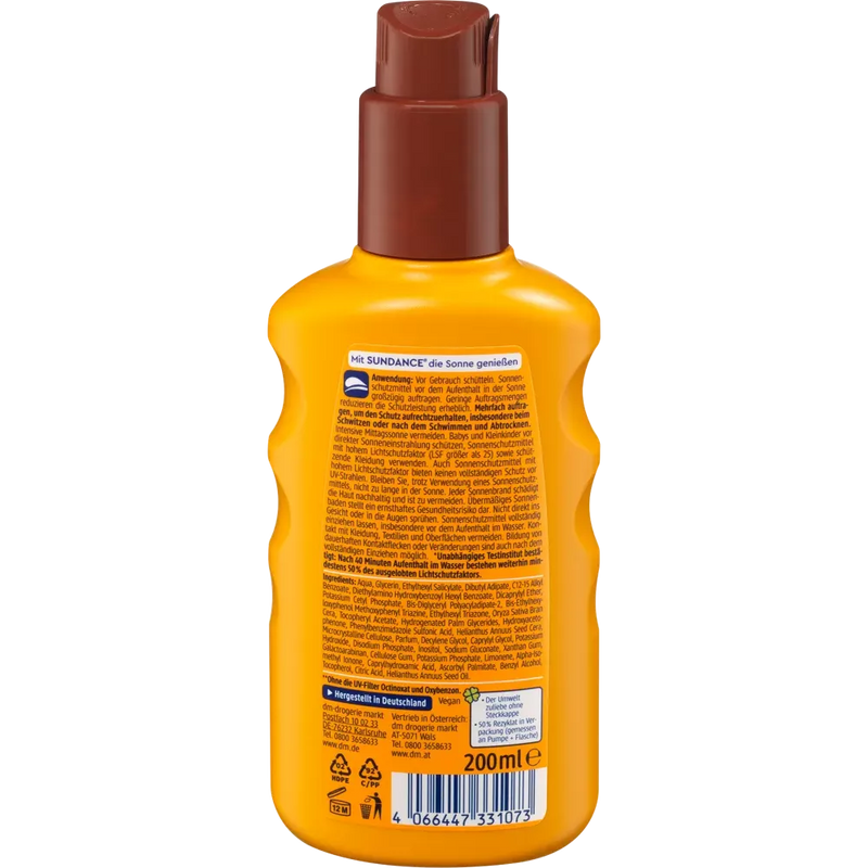 SUNDANCE Zonnespray Protection & Tan SPF30, 200 ml