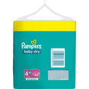 Couches Pampers Baby Dry Gr.4+ Maxi Plus (10-15 kg), paquet en vrac, 62 pièces.