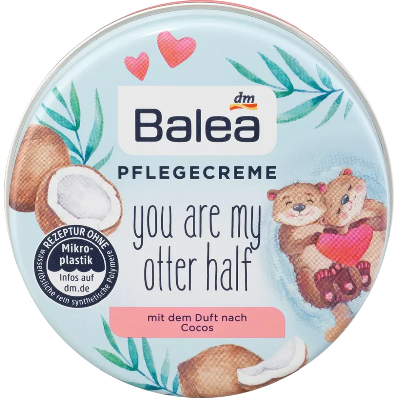 Balea Verzorgingscrème Coconut "you are my otter half", 30 ml