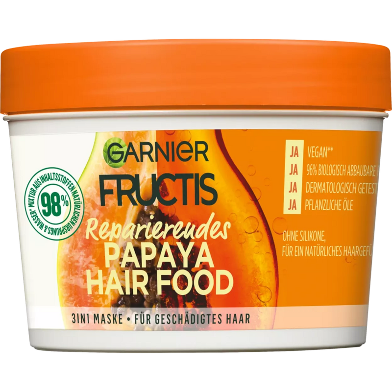 Fructis Haarmasker Haarvoeding 3in1 Papaja, 390 ml