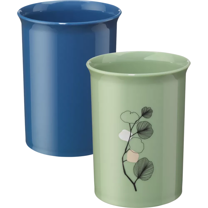 ebelin Gobelet à brosse à dents bleu/motif 1 pièce, 1 pièce